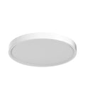 Hella Bright 12 Inch LED Flush Mount Ceiling Light Slim Flat Round Fixture 5000K Daylight White shown from side view