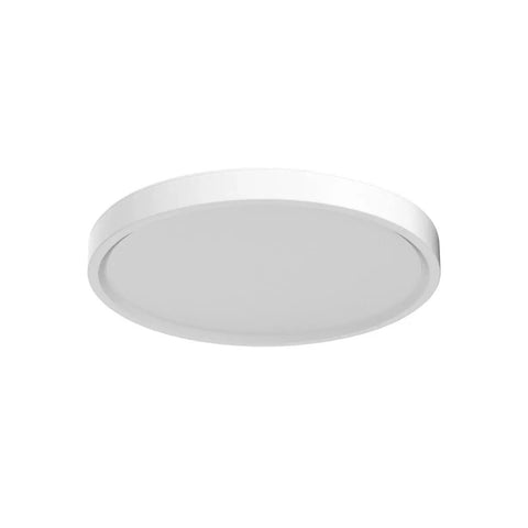 Hella Bright 12 Inch LED Flush Mount Ceiling Light Slim Flat Round Fixture 5000K Daylight White shown from side view