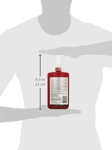 Red 262 High Strength Thread Locker For Metal Fasteners Locks Bolts And Screws Up To 300 Degrees F 250 Milliliter Bottle