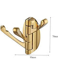 Heavy Duty Wall Mount Coat Hook Tough As Nails Zinc Alloy Bathroom And Entryway Rack Rust Proof Multi Purpose Gear Hanger shown from the side.