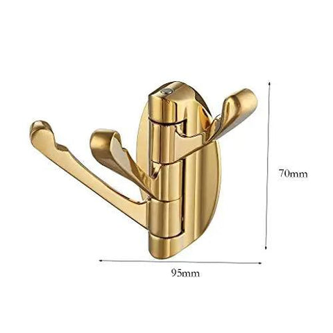 Heavy Duty Wall Mount Coat Hook Tough As Nails Zinc Alloy Bathroom And Entryway Rack Rust Proof Multi Purpose Gear Hanger shown from the side.