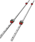 Pro Grade Linear Guide Rail Kit 2x HSR15 1500mm Rails With 4 Pillow Block Bearings for CNC routers and grinding machines