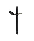 Heavy Duty Fuel Injector For Construction Equipment Replacement, Replaces Part A138322, black metal injector with angled fitting