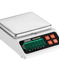 Industrial Counting Scale for Parts and Coins With 10 Kg Capacity, LED display, stainless steel pan, ABS body, multi-unit options.