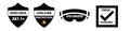 ANSI Z87.1+ and UV protection badges, polarized sunglasses icon, OSHA approved symbol for Go-To Safety Sunglasses With Polarized Mirror Lenses ANSI Z87 Plus Certified UV 400 Protection Black Frame Removable Side Shields Unisex Outdoor Sports Surf Construction Work PPE Includes Nylon Pouch