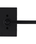Halifax Dope Entry Door Handle With Lock And Key For Front Doors, Reversible Exterior Lever, Matte Black Finish, Keyed Entry Security