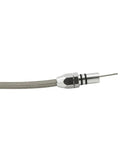 31 Inch Stainless Steel Flexible Transmission Oil Dipstick for Cars, Engine Oil Level Gauge, close-up of braided shaft