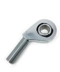 Rock Solid Lefty Offset Heim Joint Five Eighth Bore Size With Five Eighth By Eighteen Thread Shank And Included Jam Nut Heavy Duty Chrome Moly Steel for UTV off road racing.