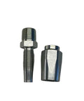 Amazon 2-piece steel hydraulic fitting set: 1/2 hose x 1/2 male NPT, reusable ends