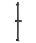 Matte black shower slide bar with adjustable holder, product name: Shower Slide Bar 28 Inch Adjustable Distance From 19 To 27 Inches With 360 Degree Rotating Handheld Shower Head Holder Wall Mounted Matte Black Bathroom Upgrade.