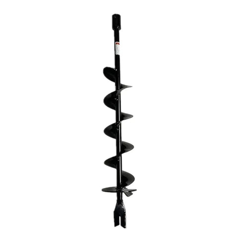 Earth Auger Spiral Drill Bit, 6 Inch Diameter, 36 Inch Length, Fishtail Point, Post Hole Digger, Rugged Beefy Steel