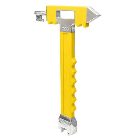 Emergency Water And Gas Valve Shut Off Tool With Corrosion Resistant Cast Aluminum Construction, High Visibility Yellow Handle