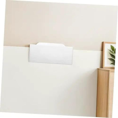 Wall-Mount Bathroom Sink - Lightweight Plastic No-Drill Design for Easy Installat in Small Bathrooms, Rentals, and Shower Areas - Space-Saving Solut! mounted on light-colored wall.