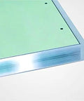 Close-up of Hella Durable 8X8 Removable Wall Access Panel Tile Ready Flush Mount Drywall Inlay Hidden Utility Cover Rock Solid Aluminum Frame