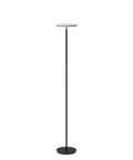 Sky Flux Dimmable LED Floor Lamp With 3 Light Modes For Living Room And Office Tall Torchiere Standing Torch Style Perfect For Bedroom And Reading 2700 Lumens Soft White 4000K Black slim black design