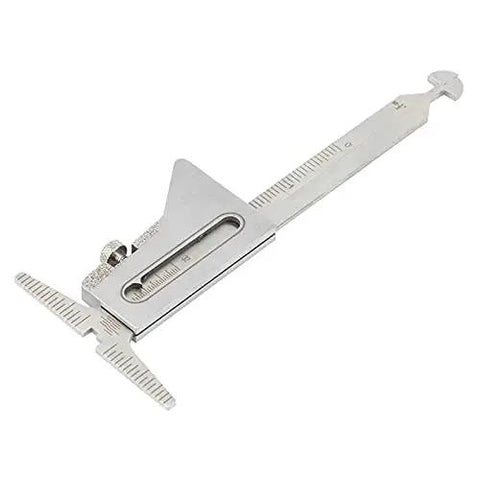 WJJDLLNP Micrometer Digital Caliper Welding Gauge Inspection Stainless Steel Ruler showing accurate measurement markings.
