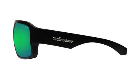 Mens Safety Sunglasses M103GM With Matte Black Frame Green Mirror Lens Non Slip Foam Lining 100 UVA UVB Protection ANSI Z87 Plus