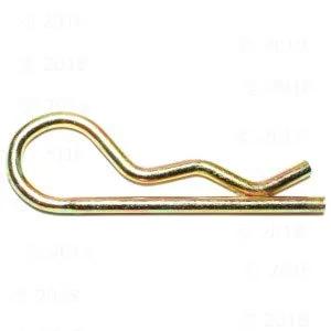 3/16 Inch Hitch Pin Clips, 3-3/4 Inch Length, Zinc Plated Steel, Heavy Duty 10 Pack For Trailers, Farm Equipment, And Automotive Projects