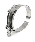 316 Marine Stainless Steel T Bolt Hose Clamp Size 204 for 7 Inch ID Hose Range 7.25 to 7.56 Inches with High Strength Welded Construction