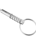 Marine-grade quick-release pin, 316 stainless steel, 8x51mm with key ring for boat hardware