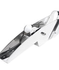 316 stainless steel hinged bow anchor roller with white rollers for self-launching boat use
