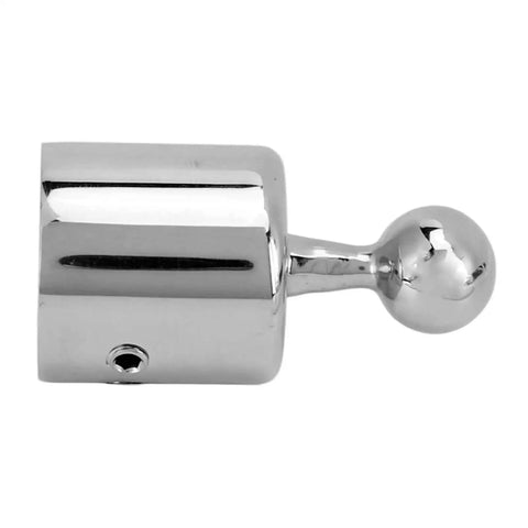 316 Stainless Steel Boat Bimini Ball Top Cap Fitting External Eye End For 22mm And 25mm Round Tubes With Double Screws Marine Hardware