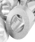 30 Pcs 316 Stainless Steel 30 Degree Beveled Washers For Cable Railing Kit 3/8in close-up showing smooth metallic surface texture.