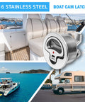 Non Locking Flush Mount Boat Cam Latch Fits Two And A Half Inch Hole Surface Mount 316 Stainless Steel Marine Hatch Lock For Doors And Panels Corrosion Resistant Easy Install