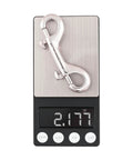 Double Ended Bolt Snap Hooks 3.5 Inch Stainless Steel Marine Grade 316, 2 Pack shown on scale weighing 2.177 oz
