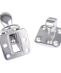 Two Pack 316 Stainless Steel Hold Down 90 Degree Locking Cam Latches Anti Rattle Hasps For Boat Marine RV Caravan Durable Polished Finish