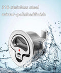 316 Stainless Steel Boat Cam Latch Non Locking Marine Grade O Handle Fits Two And One Half Inch Hole Mount Latch Durable