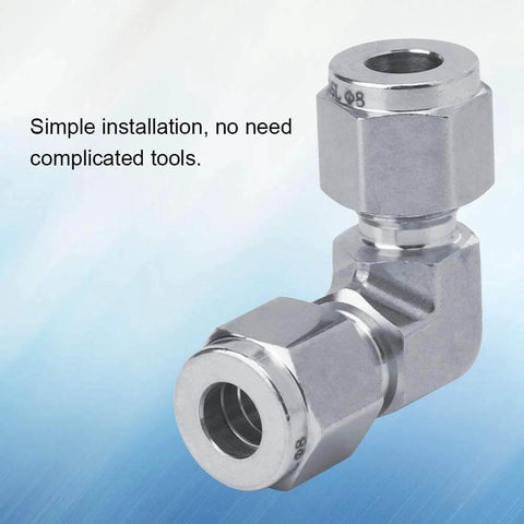 316 Stainless Steel Tube Pipe Connector With Quick Connection For Industrial Vintage Projects And Furniture Leak Proof