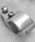 Boat rail hinge upper jaw slide hardware, stainless steel, 22mm, marine grade 316 (close-up)