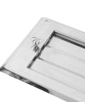 UPALDHOU stainless steel louvered vent, rectangular, mirror-polished finish with adjustable opening and locking knob