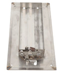 Jonlaki 316 stainless marine louvered vent; top-down view, mirror-polished, adjustable grille with locking mechanism