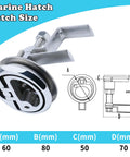 Premium 316 stainless steel marine cam latch delivers rugged, corrosion resistant locking for hatches; flush mount design