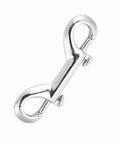 Double-ended snap hook, 316 marine-grade stainless steel, 77mm, one-handed trigger for scuba diving