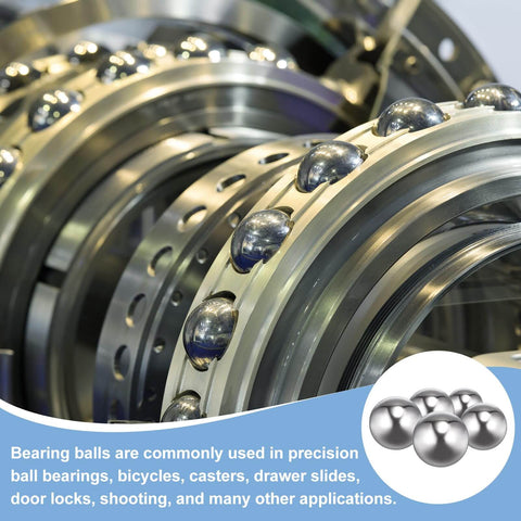 8mm Bearing Balls Set 100 Pcs 316 Stainless Steel G200 Precision Balls for bearings, bicycles, and casters, shown installed.