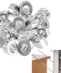 30 Pcs 316 Stainless Steel 30 Degree Beveled Washers For Cable Railing Kit 3/8in, showing washers and installation on railing