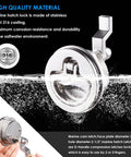 316 stainless steel keyed cam latch with flush mount offers secure privacy for boats, featuring a 3 inch face plate and 2.5 inch hole