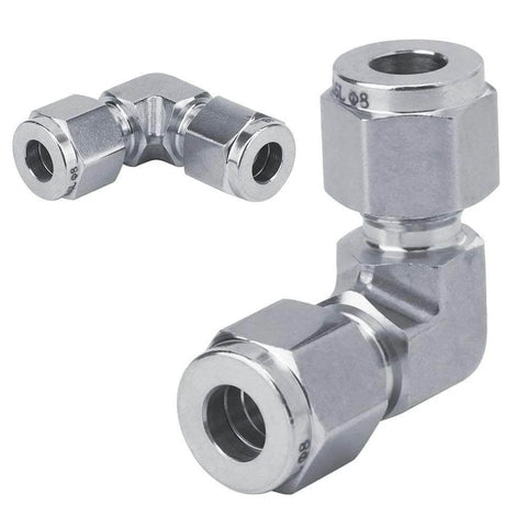 316 Stainless Steel Tube Pipe Connector With Quick Connection For Industrial Vintage Projects And Furniture Leak Proof 2 Way Fittings