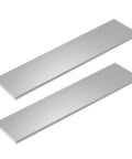 Two 316 Stainless Steel Flat Bar Pieces, 1/8 Inch Thick, 1-31/32 Inch Wide, 12 Inch Long, Durable Kitchen And DIY Craft, Industrial And Medical Grade Metal For Projects