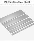 Assorted 316 stainless steel flat bars for projects