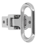 Folding foot pedal, side view; 316 stainless steel marine step for boat trailer