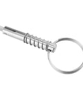 Marine-grade quick release pin, 316 stainless steel, 8x51mm with coil spring and key ring