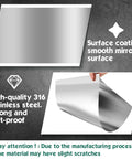 316 Stainless Steel Shim Stock Kit shows smooth mirror surface, high-quality rust-proof sheets for DIY kitchen crafts, home repairs