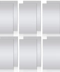 316 Stainless Steel Shim Stock Kit with 12 flat shims for DIY kitchen crafts, corrosion-resistant metal sheets, each 6 by 12 inch, various thicknesses.