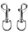 316 Stainless Steel Three And One Half Inch Swivel Eye Bolt Snap Hook 2 Pack Single Ended Trigger Clips For Diving Pet Leash Key Chain Flag