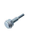 Get These 4 Inch 4 Pack Cotton Buffing Wheels For Your Electric Drill To Shine Stainless Steel Aluminum And Jewelry Fast Without Scratches silver metal bolt with a flat head.