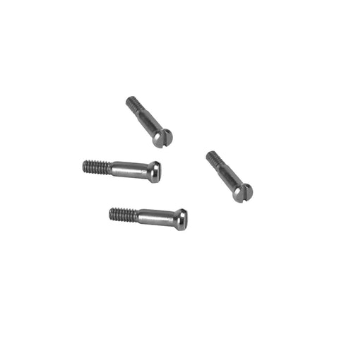 New Upgrade Heavy Duty Replacement Eyewear Hinge Screws And Precision Screwdriver For Wayfarer Shades, four silver screws.